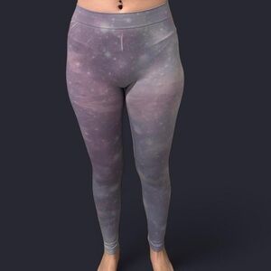 Purple & White / Galaxy Leggings / Y2K / Soft, stretchy, and Comfy / Size S